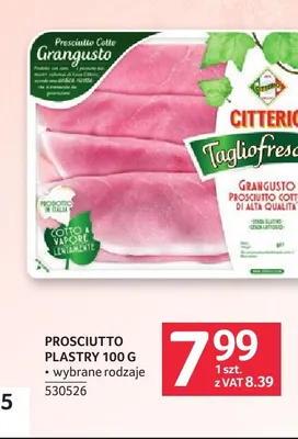 Prosciutto plastry Citterio promocja w Selgros