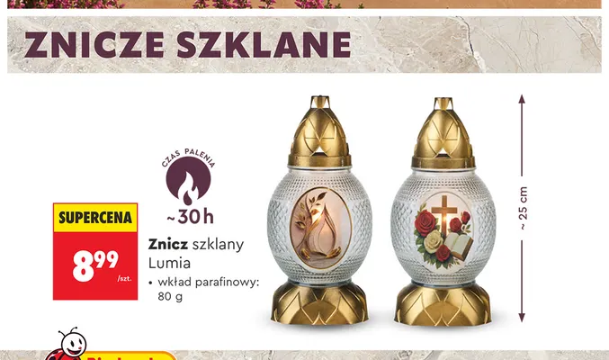 Znicz szklany Lumia promocja w Biedronka