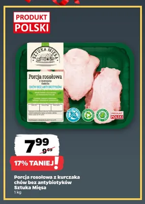 Porcja rosołowa z kurczaka chów bez antybiotyków Sztuka Mięsa promocja w Netto