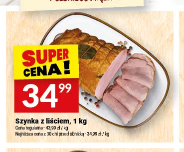 Szynka z liściem Białecki Wędzarnia promocja w Twój Market
