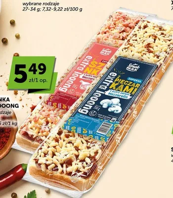 Zapiekanka z pieczarkami Extra Looong Smak Mak promocja w ABC