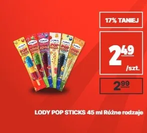Lody Pop Sticks gumowe promocja w API Market