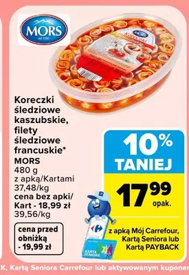 Koreczki śledziowe kaszubskie Mors promocja w Carrefour