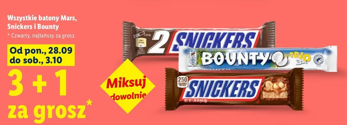 Baton Snickers promocja w Lidl