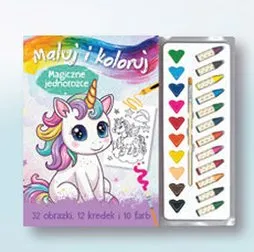 Książka Maluj i koloruj Magiczne jednorożce promocja w Biedronka