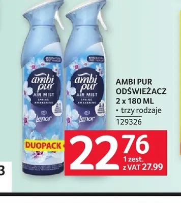 Odświeżacz Ambi Pur 2-pak 180 ml promocja w Selgros