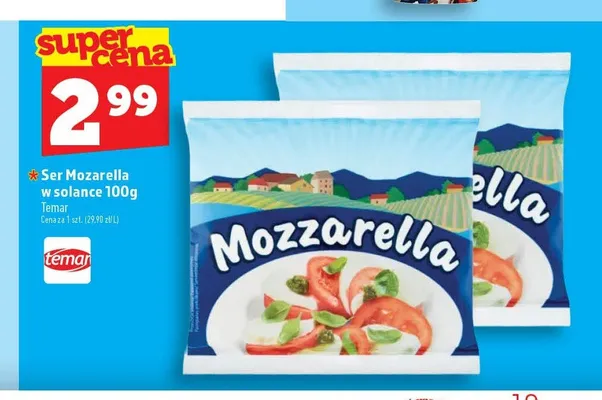 Ser Mozzarella w solance promocja w TOPAZ