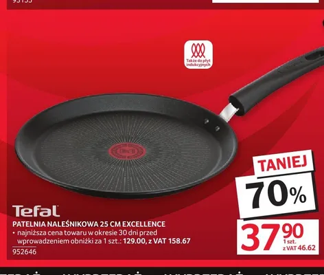 Patelnia naleśnikowa Tefal Excellence 25 cm promocja w Selgros