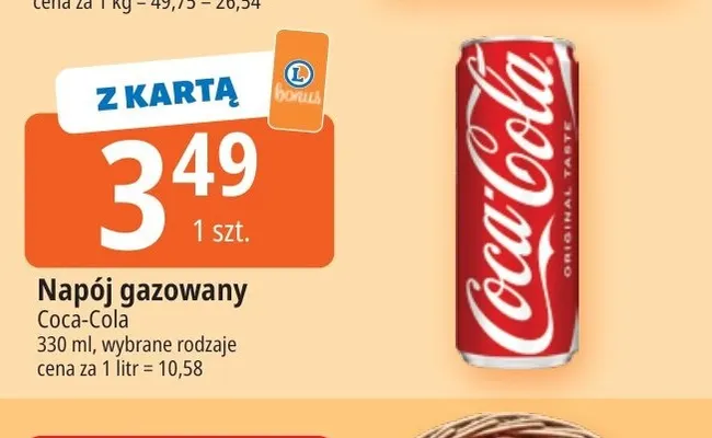 Napój gazowany Coca-Cola promocja w Leclerc