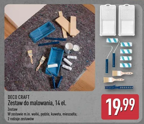 Zestaw do malowania, 14 el. promocja w Aldi
