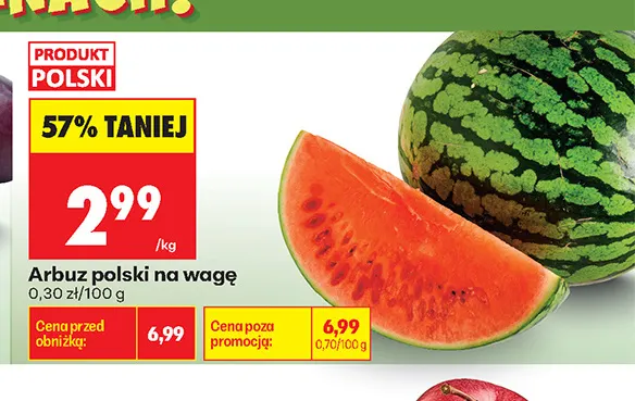 Arbuz polski promocja w Biedronka