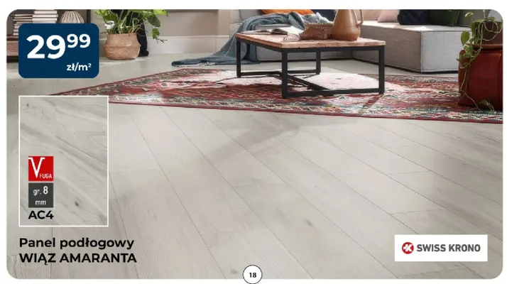 Panel podłogowy Wiąz Amaranta Swiss Krono promocja w PSB Mrówka