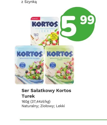 Ser sałatkowy Kortos Turek lekki promocja w Limonka