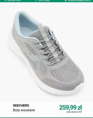 Buty wsuwane Skechers promocja w Deichmann