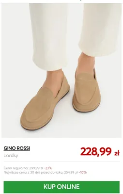 Lordsy Gino Rossi promocja w eobuwie.pl