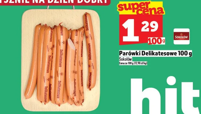 Parówki Delikatesowe promocja w TOPAZ