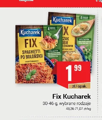Fix Kucharek Spaghetti po bolońsku promocja w Premium Nasz Sklep