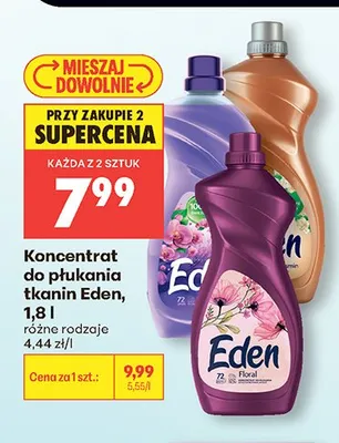 Koncentrat do płukania tkanin Eden 1,8l promocja w Biedronka