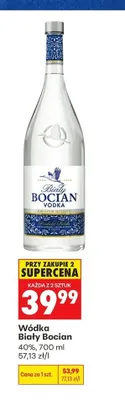 Wódka Biały Bocian 40% promocja w Biedronka
