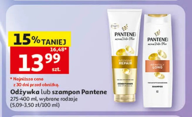 Odżywka lub szampon Pantene promocja w Auchan