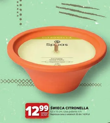 Świeca Citronella Spuas promocja w Stokrotka