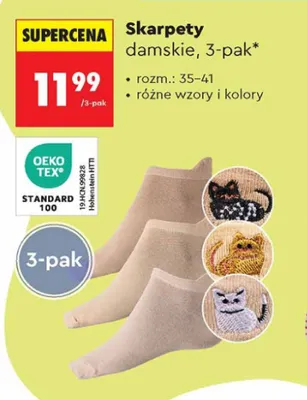 Skarpety damskie 3-pak promocja w Biedronka