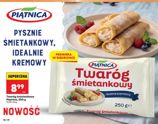 Twaróg śmietankowy Piątnica promocja w Biedronka