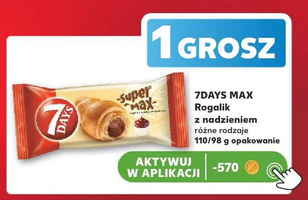 Rogalik z nadzieniem 7Days Max promocja w Kaufland
