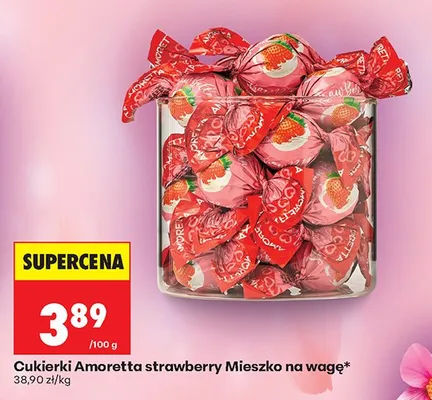 Cukierki strawberry Mieszko na wagę promocja w Biedronka