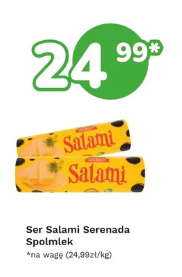 Ser żółty Salami Serenada Spolmlek promocja w Limonka