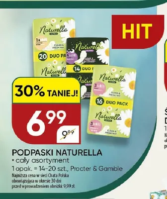 Podpaski Naturella promocja w Chata Polska