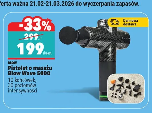 Pistolet o masażu Blow Wave 5000 promocja w Biedronka