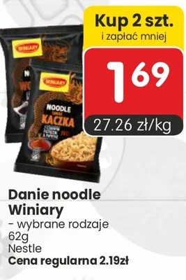 Danie noodle wybrane rodzaje promocja w Market Point