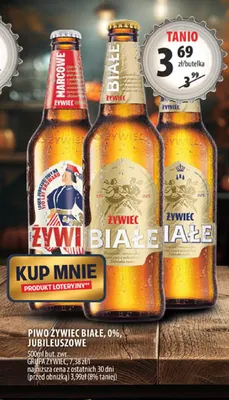 Piwo bezalkoholowe Żywiec Białe promocja w Arhelan
