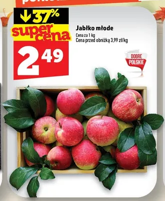 Jabłka młode promocja w TOPAZ