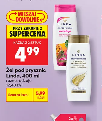 Żel pod prysznic Linda Marakuja promocja w Biedronka