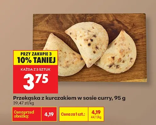 Przekąska z kurczakiem w sosie curry promocja w Biedronka