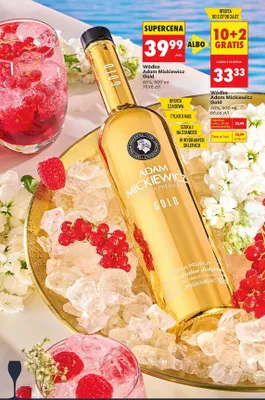 Wódka Adam Mickiewicz Gold promocja w Biedronka