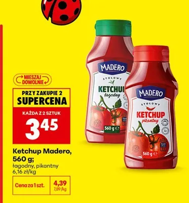 Ketchup łagodny Madero promocja w Biedronka