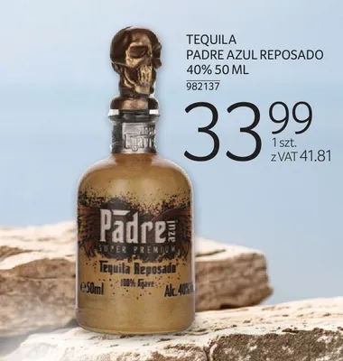 Tequila Padre Azul Reposado 40% promocja w Selgros