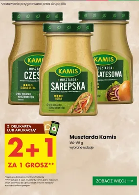 Musztarda Kamis delikatesowa promocja w Delikatesy Centrum