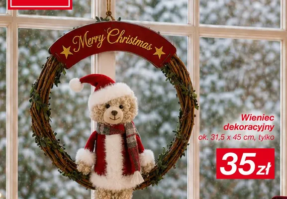 Wieniec dekoracyjny ok. 31,5x45 cm promocja w KiK