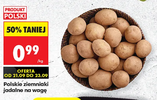 Polskie ziemniaki jadalne promocja w Biedronka