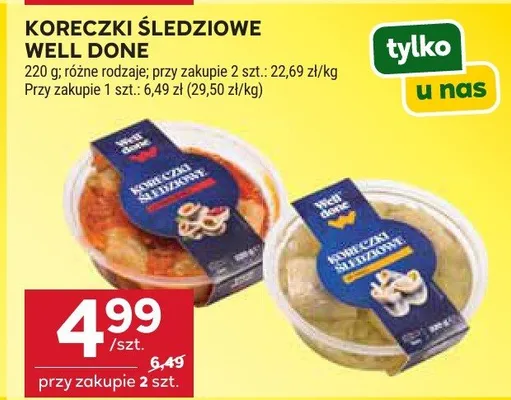 Koreczki śledziowe promocja w Stokrotka