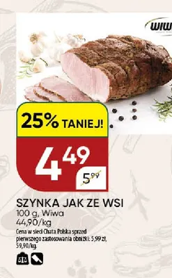 Szynka jak ze wsi Wiwa promocja w Chata Polska