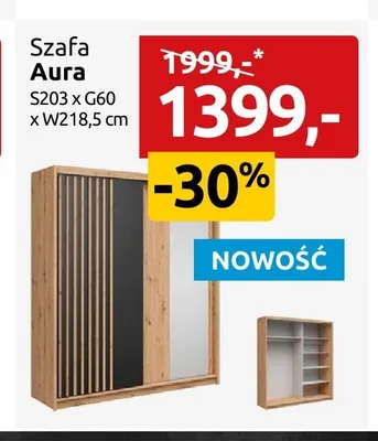 Szafa Aura promocja w Black Red White