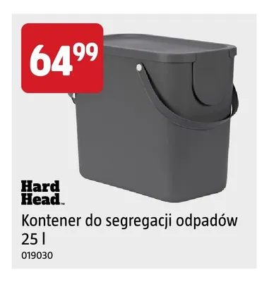 Kontener do segregacji odpadów 25 l Hard Head promocja w Jula
