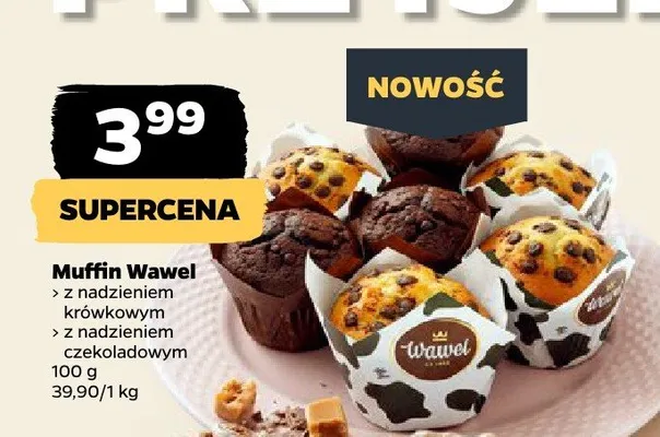 Muffin z nadzieniem czekoladowym promocja w Netto