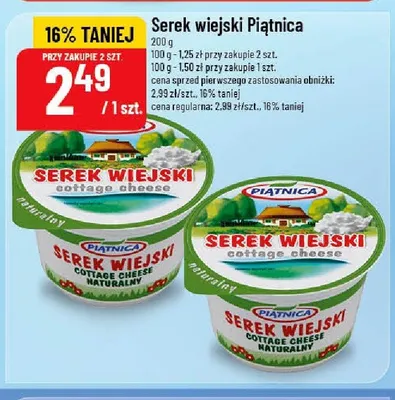 Serek wiejski naturalny Piątnica promocja w POLOmarket