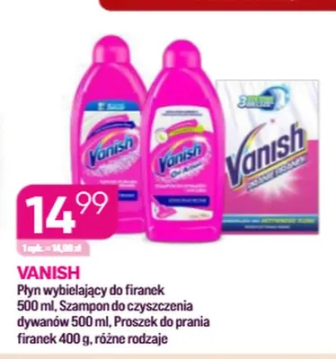 Płyn wybielający do firanek Vanish promocja w Drogerie Koliber